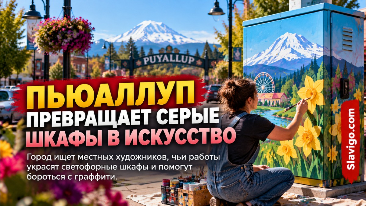 Puyallup заплатит художникам по $500 за дизайн городских светофорных шкафов