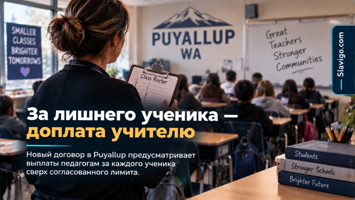 Учителям Puyallup будут доплачивать за каждого ученика сверх лимита класса