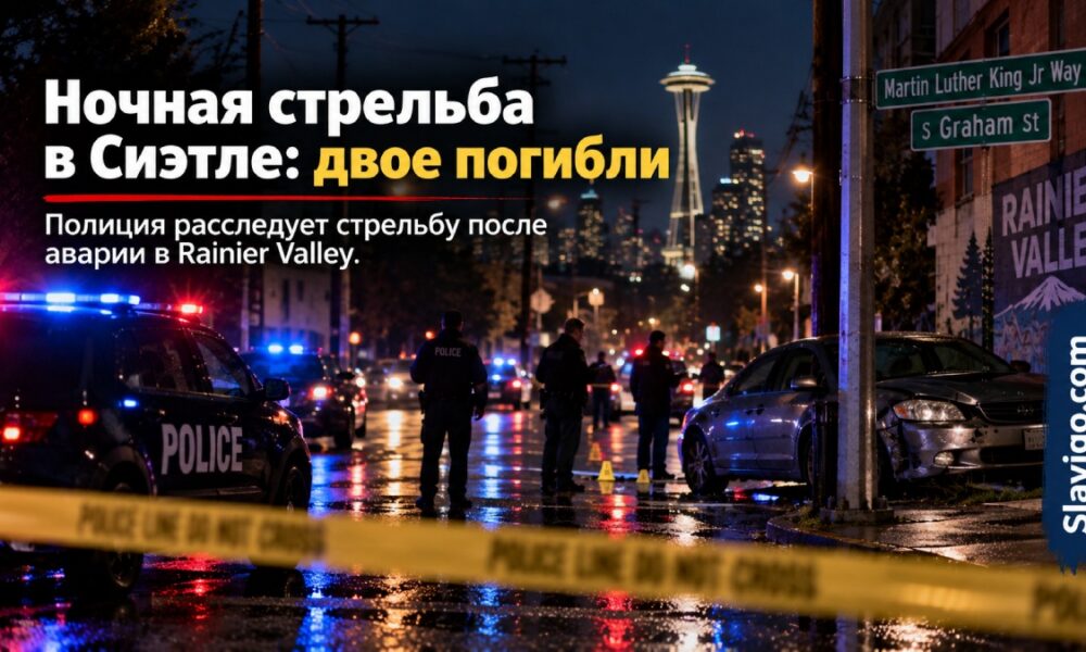В Rainier Valley в разбившемся автомобиле нашли двух застреленных людей