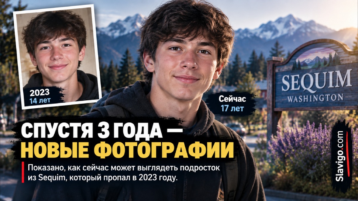 Для пропавшего три года назад подростка из Sequim выпустили новые возрастные изображения