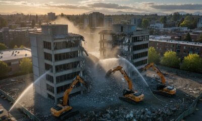 В Renton начали снос заброшенного офисного комплекса Boeing
