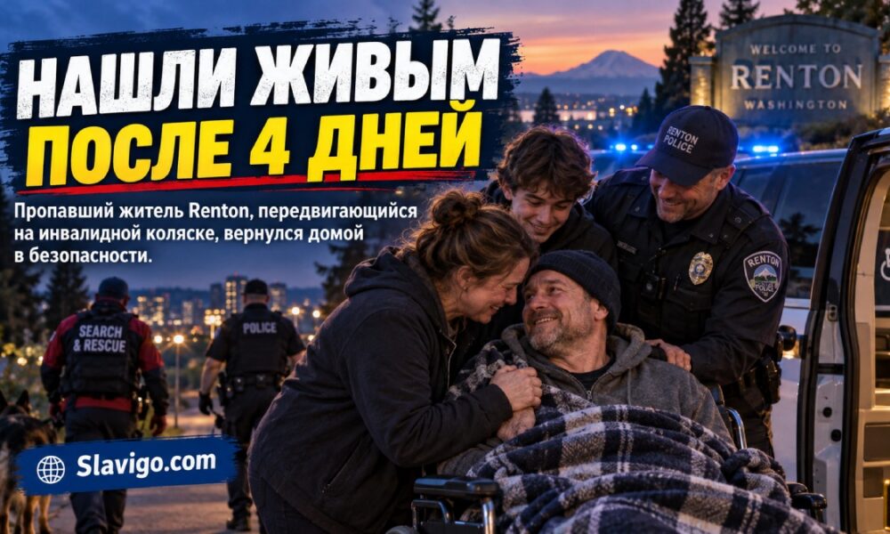 Пропавшего жителя Renton нашли живым после четырёх дней поисков