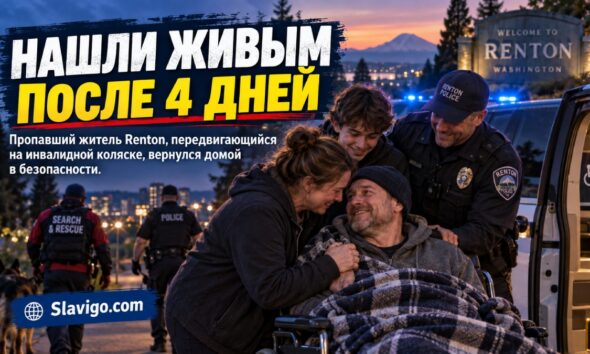 Пропавшего жителя Renton нашли живым после четырёх дней поисков