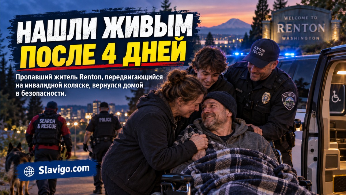 Пропавшего жителя Renton нашли живым после четырёх дней поисков