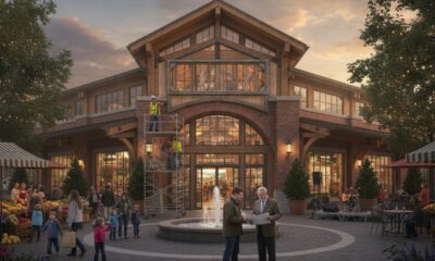 На здании Renton Market установили новую вывеску