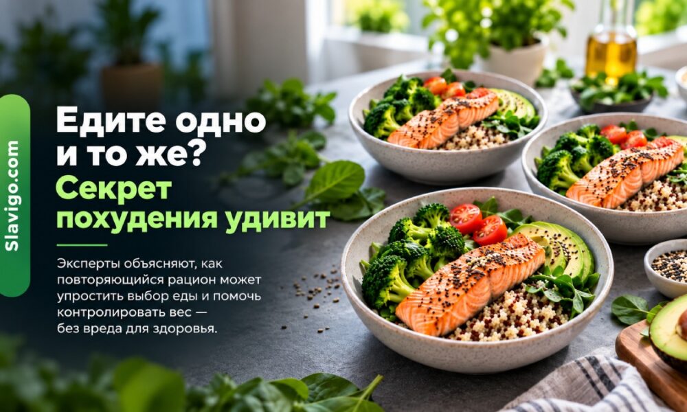 Повторяющиеся блюда могут упростить похудение — но однообразный рацион несёт риски