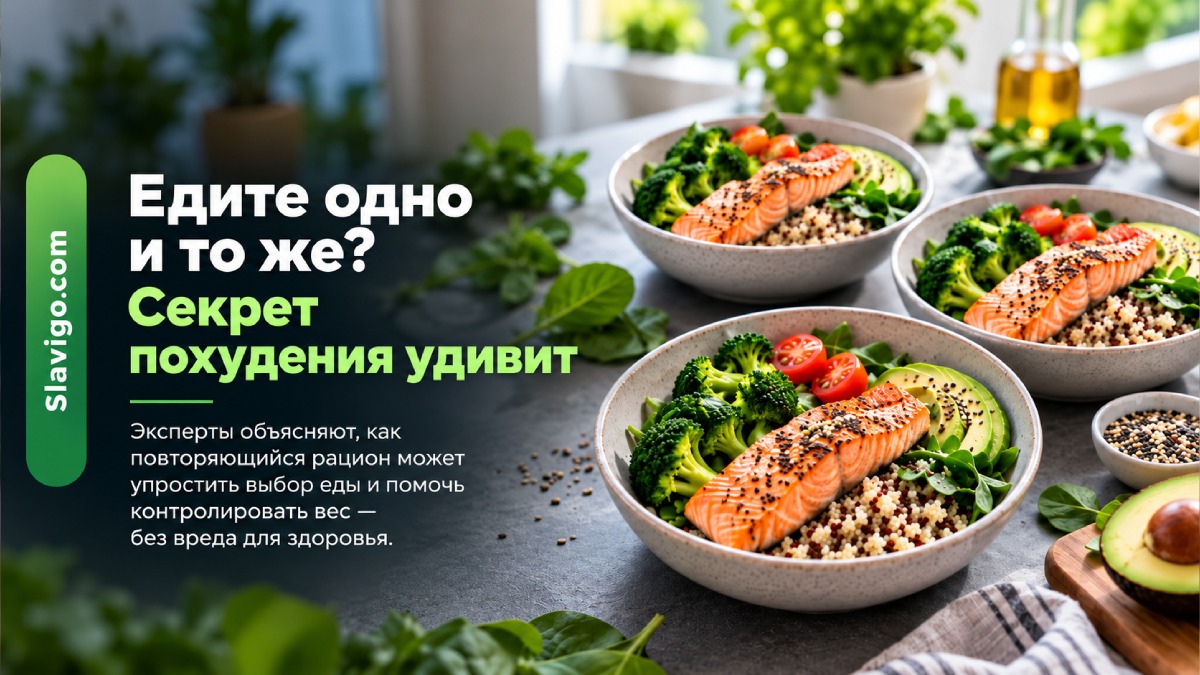 Повторяющиеся блюда могут упростить похудение — но однообразный рацион несёт риски