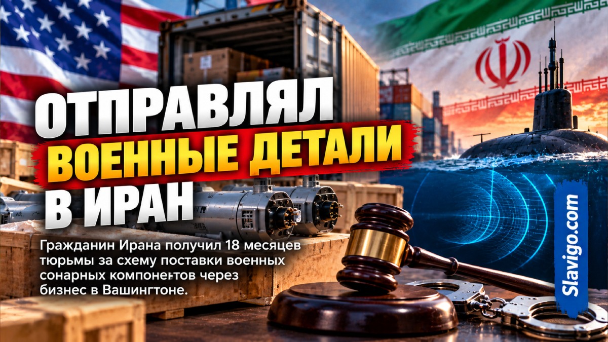 Иранца приговорили к 18 месяцам за схему вывоза деталей военных сонаров из Washington в Iran