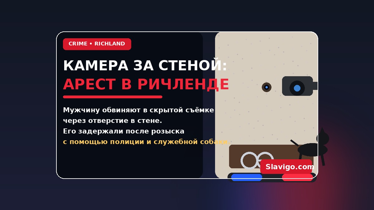 В Richland арестовали мужчину по обвинениям в тайной съёмке подростка