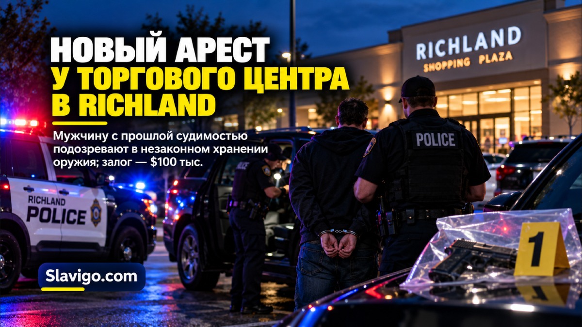 В Richland мужчину с прежней судимостью задержали по делу о найденном в SUV пистолете