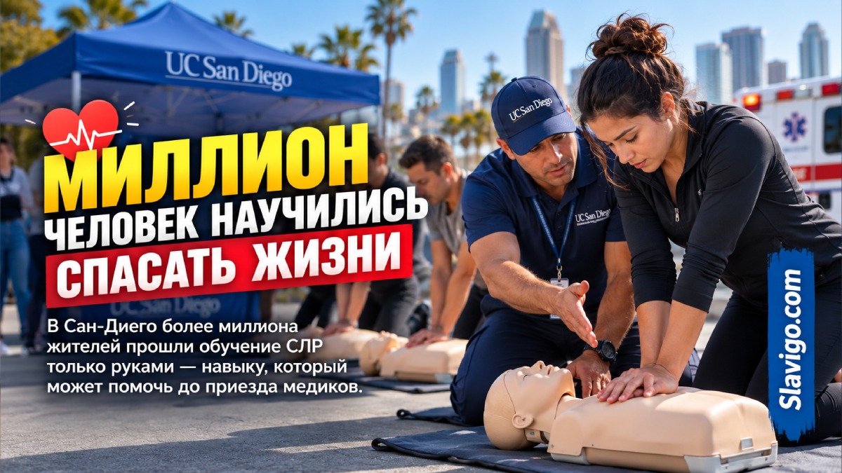 В Сан-Диего обучили сердечно-лёгочной реанимации более миллиона человек