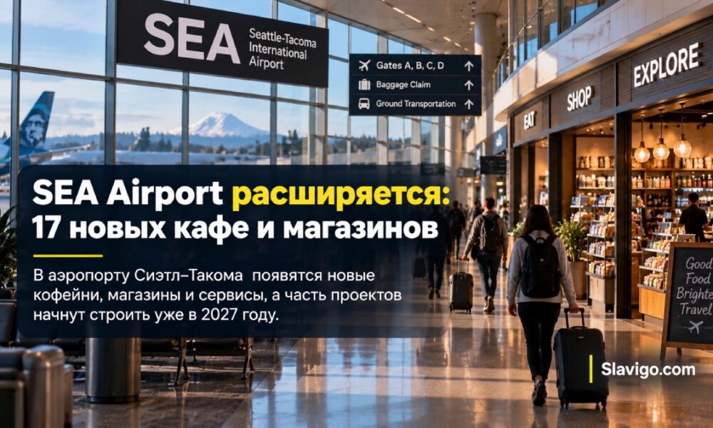 SEA Airport добавит 17 новых ресторанов и магазинов