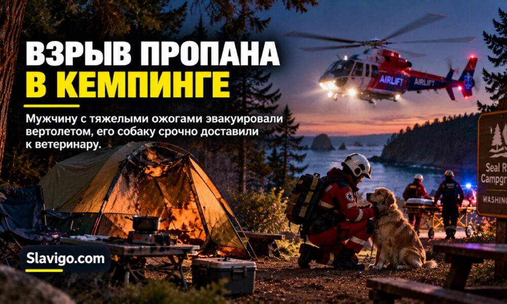В Seal Rock Campground мужчину тяжело обожгло после возгорания пропана в палатке