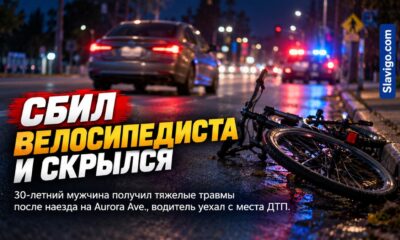 В Seattle велосипедист в критическом состоянии после hit-and-run на Aurora Avenue