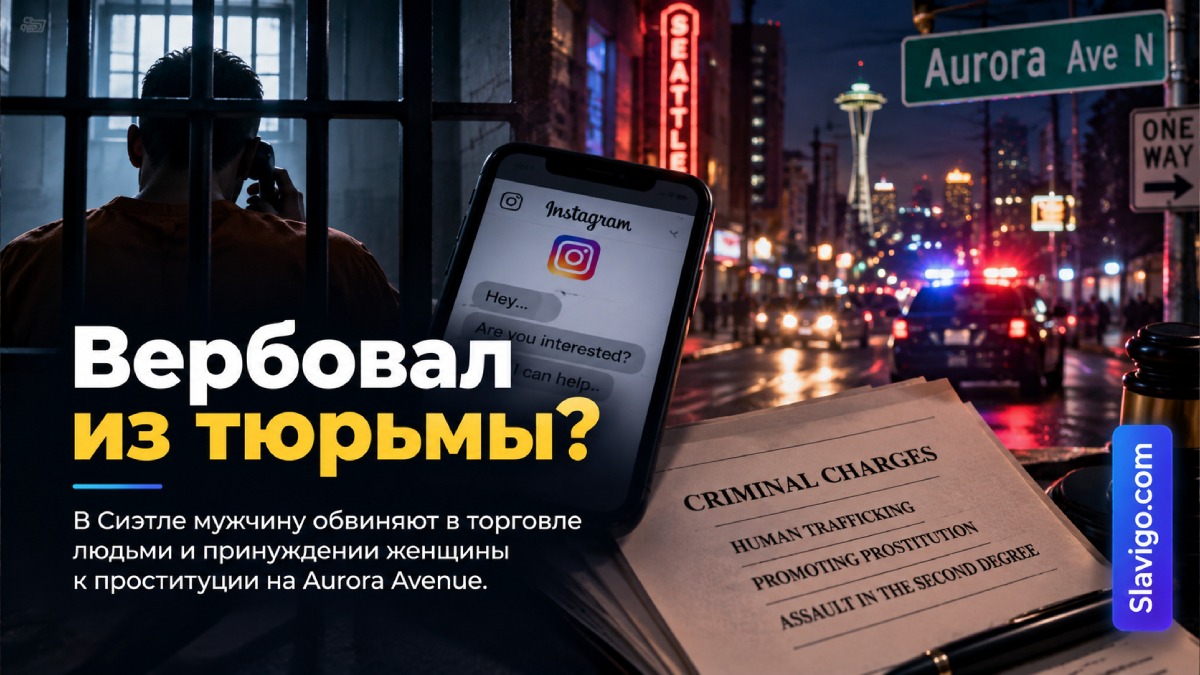 Мужчину обвинили в вербовке женщины для проституции на Aurora Avenue