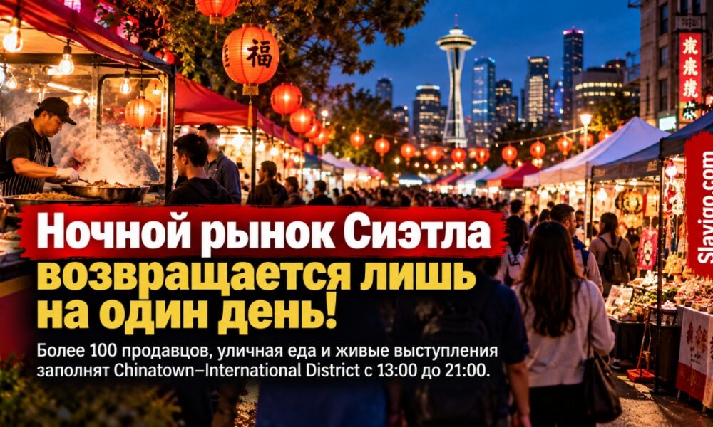 Chinatown–International District Night Market возвращается в Seattle с более чем 100 продавцами