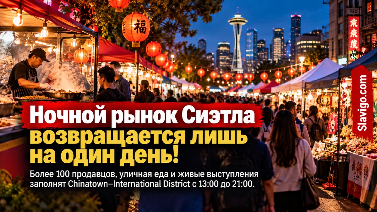 Chinatown–International District Night Market возвращается в Seattle с более чем 100 продавцами