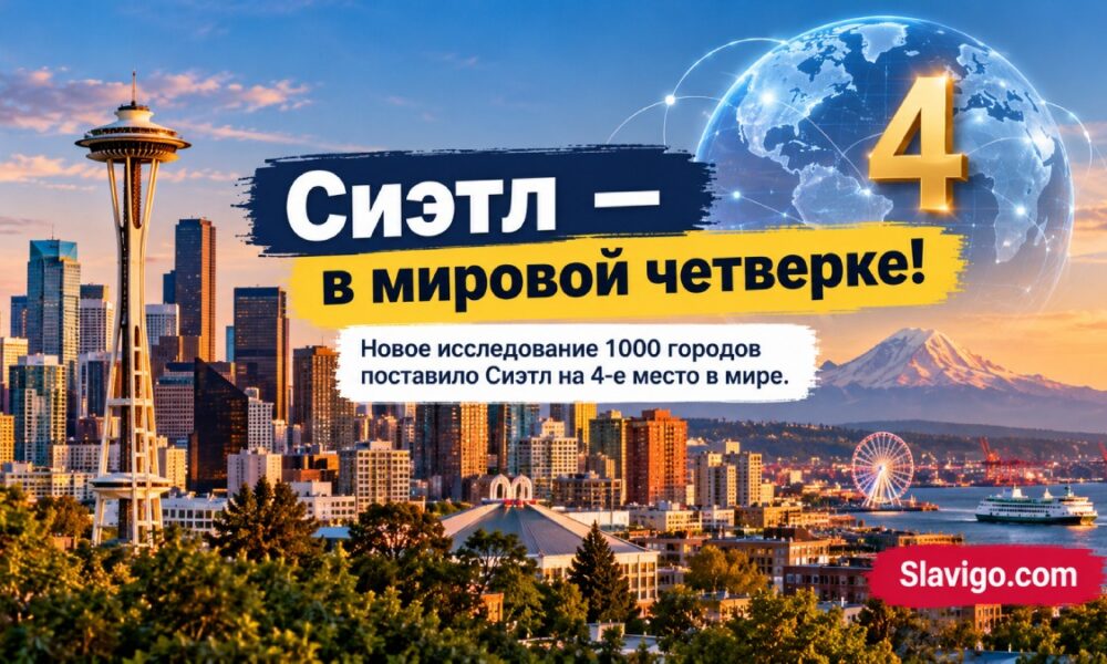 Seattle занял четвёртое место в мире в Global Cities Index 2026