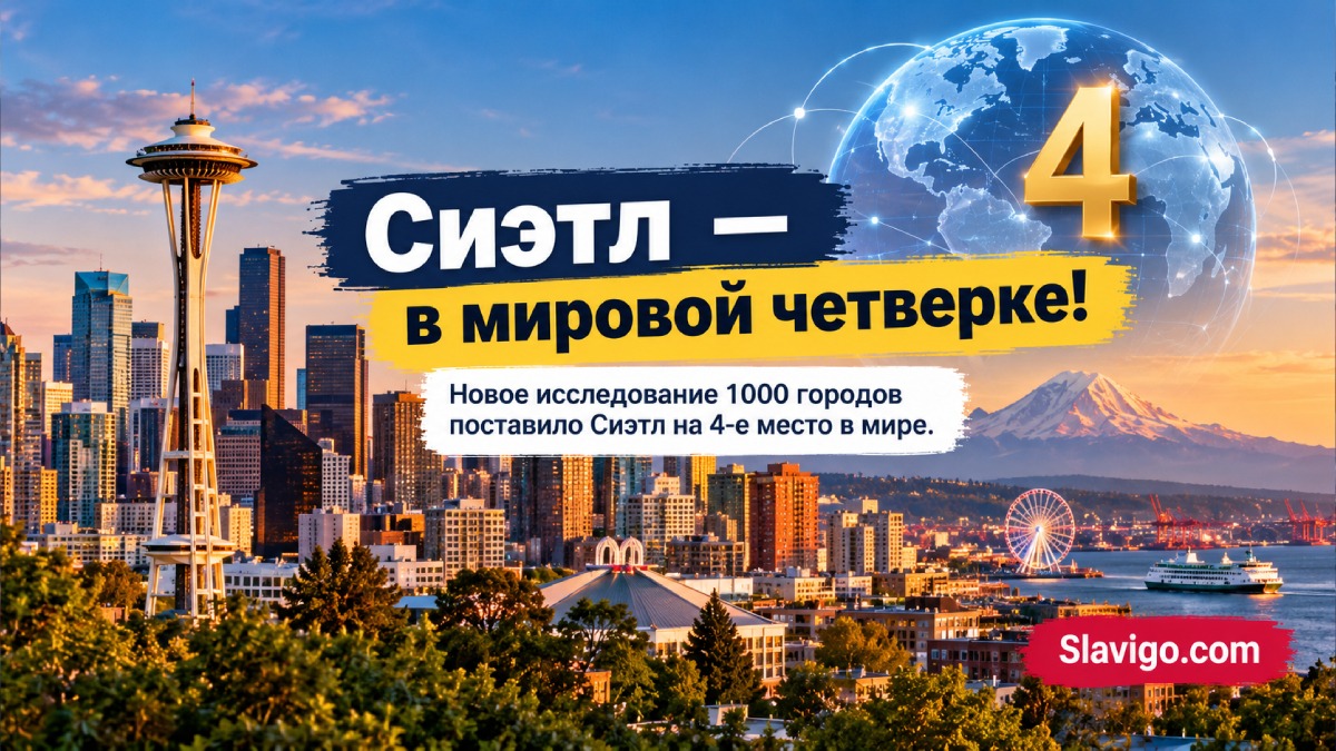 Seattle занял четвёртое место в мире в Global Cities Index 2026
