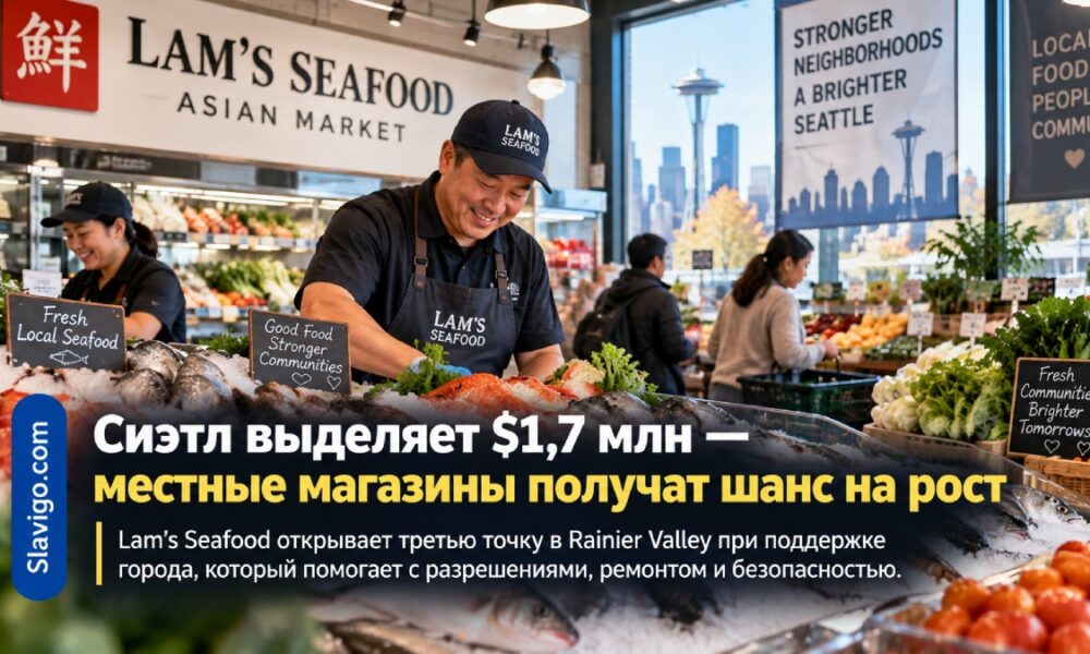 Seattle направит $1,7 млн на поддержку продуктовых магазинов и безопасность витрин