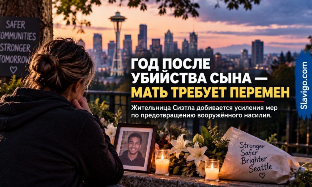 Через год после убийства сына жительница Seattle добивается усиления профилактики насилия