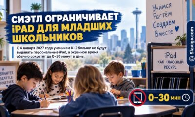 Seattle Public Schools ограничит экранное время для K–2 и откажется от персональных iPad