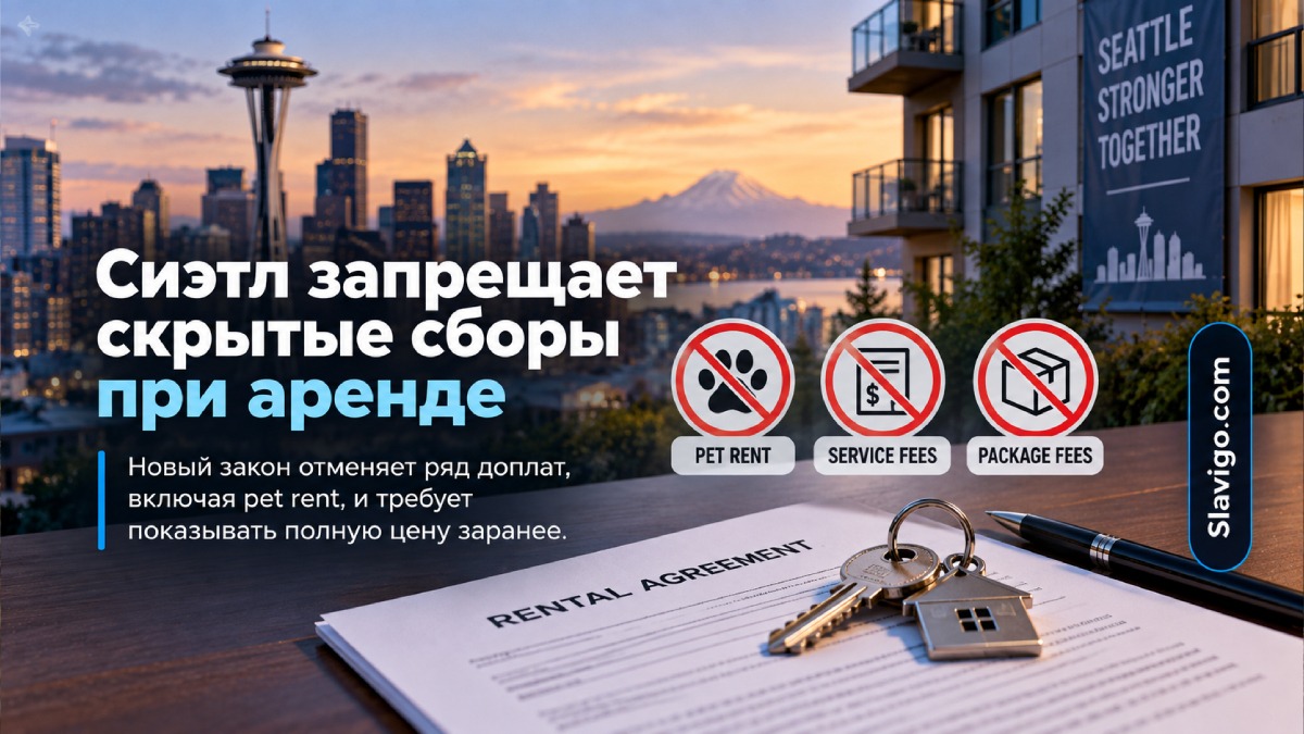 В Seattle запретили дополнительные «junk fees» при аренде жилья