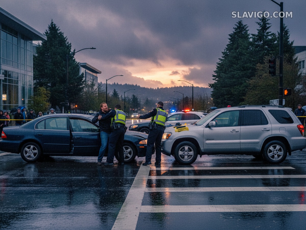 Дорожный конфликт в Seattle закончился ударами и ранением ножом