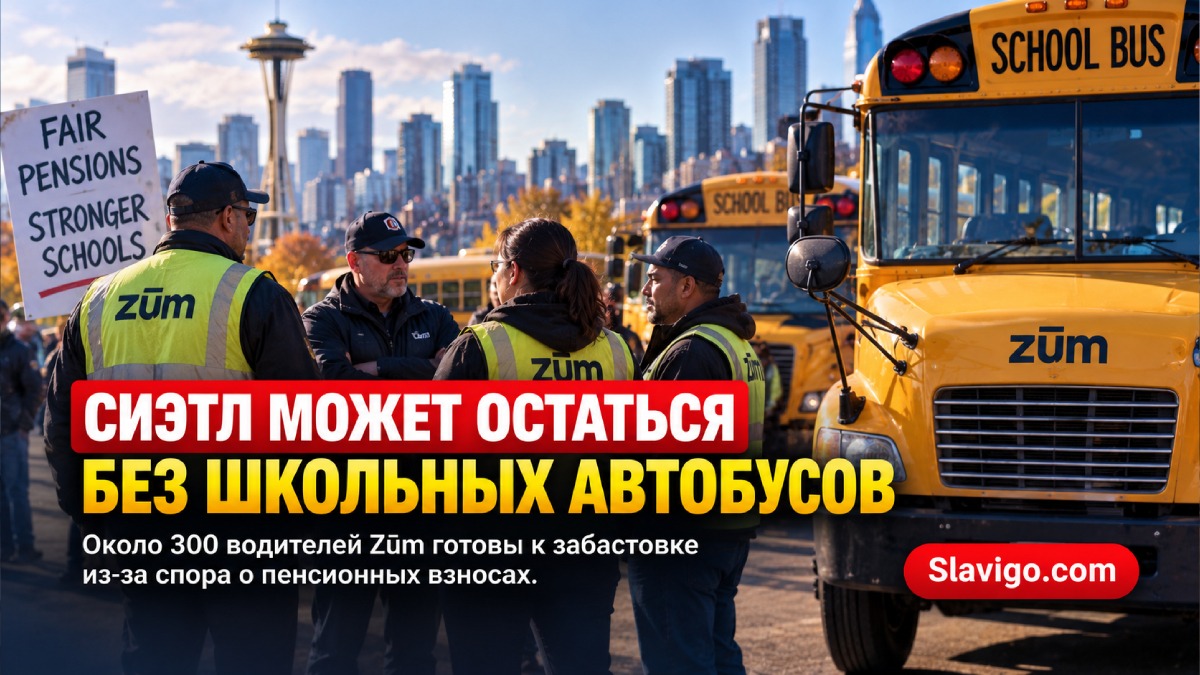 Водители школьных автобусов Zum в Seattle разрешили профсоюзу объявить забастовку