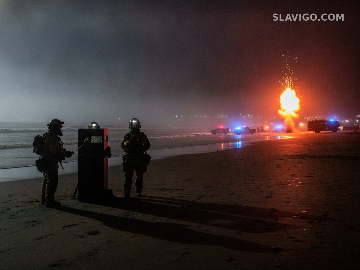 Взрывчатку из изъятого автомобиля обезвредили на пляже Seaview