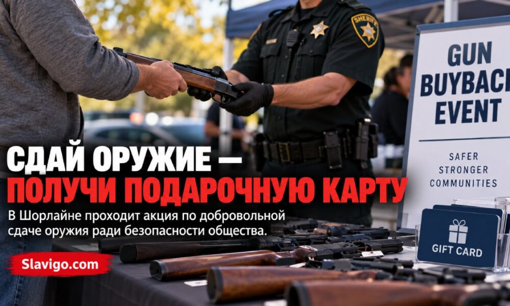 В Shoreline проведут анонимную сдачу оружия в обмен на подарочные карты