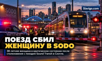 В SODO 38-летняя женщина в критическом состоянии после столкновения с поездом Sound Transit
