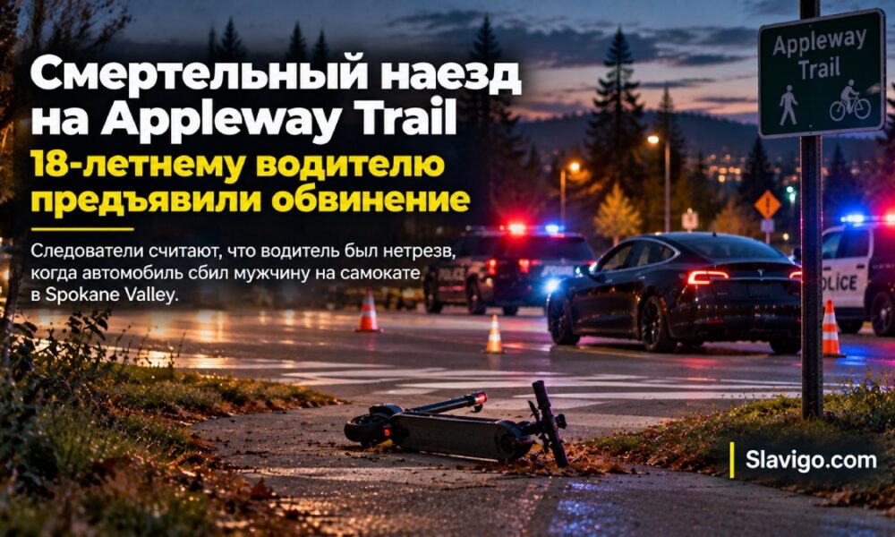 18-летнего водителя обвинили после гибели самокатчика в Spokane Valley