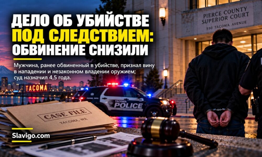 В Tacoma мужчина признал вину по сокращённым обвинениям после смертельной перестрелки