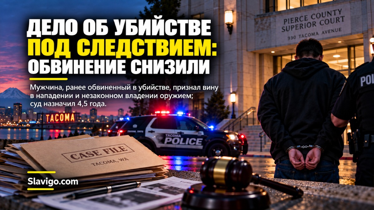В Tacoma мужчина признал вину по сокращённым обвинениям после смертельной перестрелки