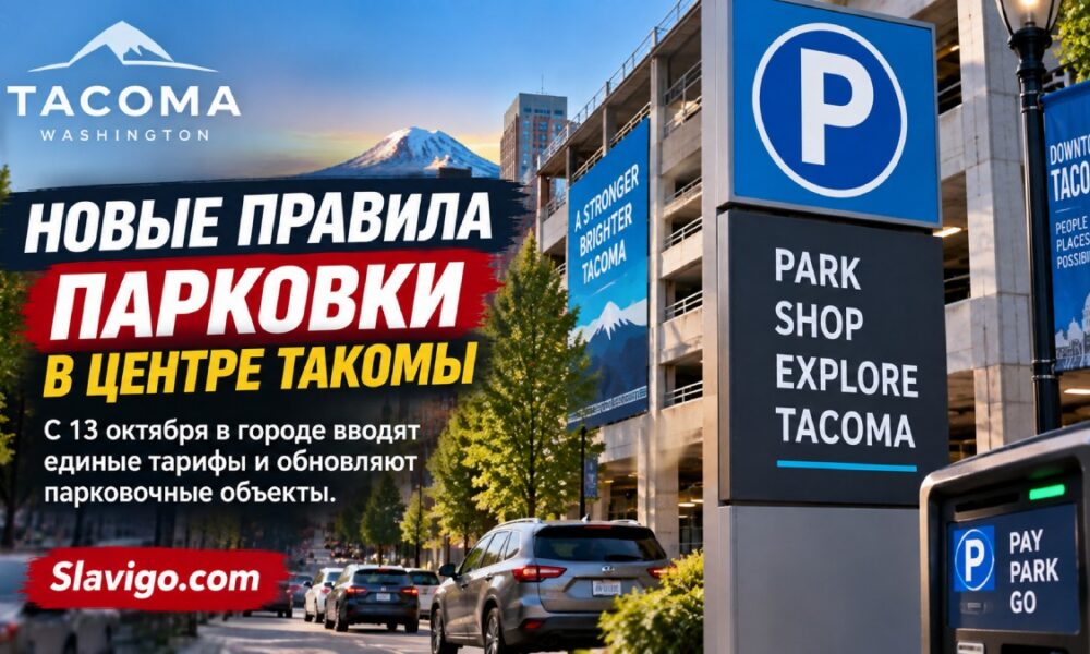 В центре Tacoma парковка на улице подорожает до $1,50 в час с 13 октября