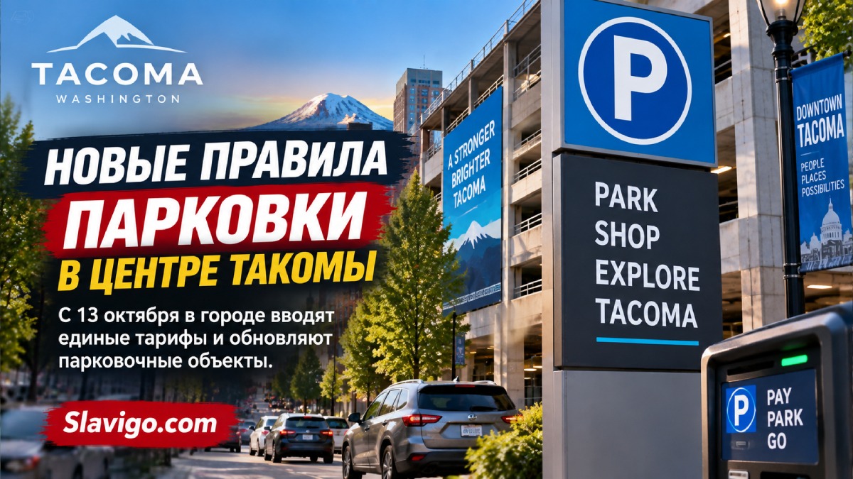 В центре Tacoma парковка на улице подорожает до $1,50 в час с 13 октября