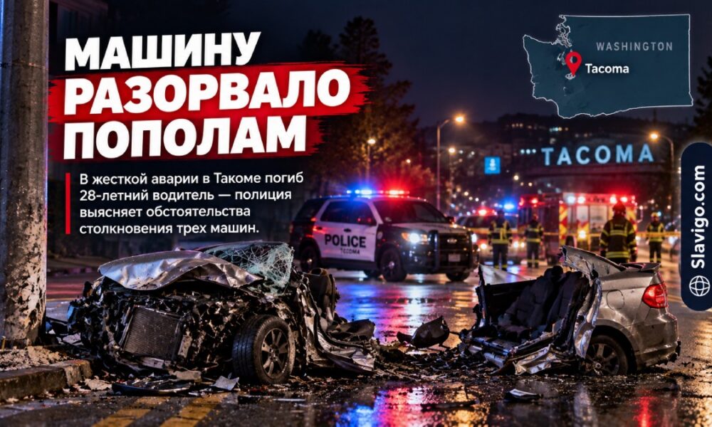 В Tacoma погиб 28-летний водитель после тройного ДТП на Portland Avenue
