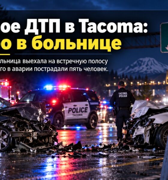 Пять человек пострадали в лобовом столкновении на SR 16 в Tacoma