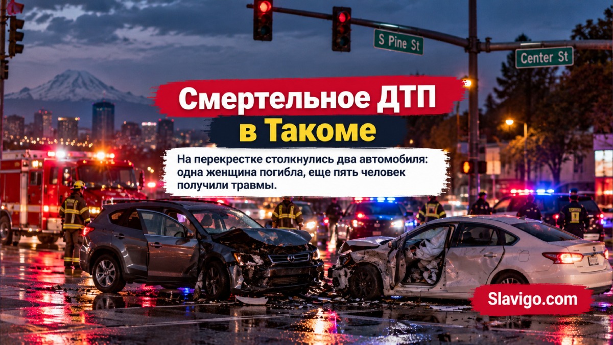 В Tacoma женщина погибла после T-bone ДТП; ещё пять человек получили травмы