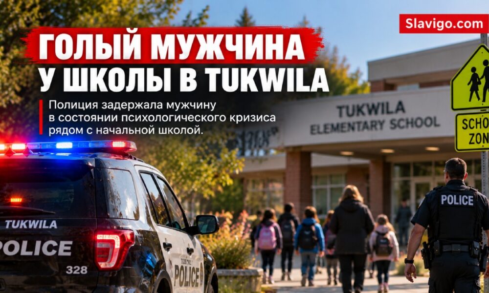 В Tukwila мужчину в психическом кризисе доставили на обследование после инцидента у школы
