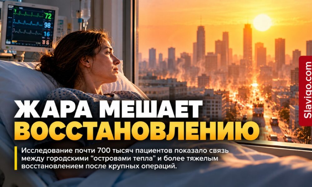После операции жара у дома может мешать восстановлению: данные почти 700 тыс. пациентов