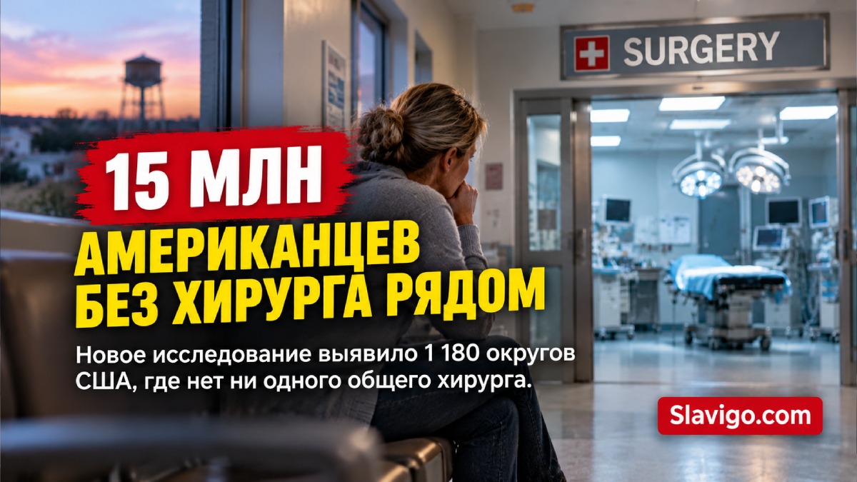 15 миллионов американцев живут в округах без общего хирурга