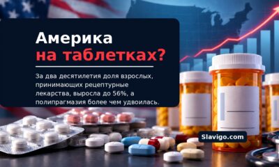 Приём пяти и более рецептурных препаратов в США удвоился за два десятилетия