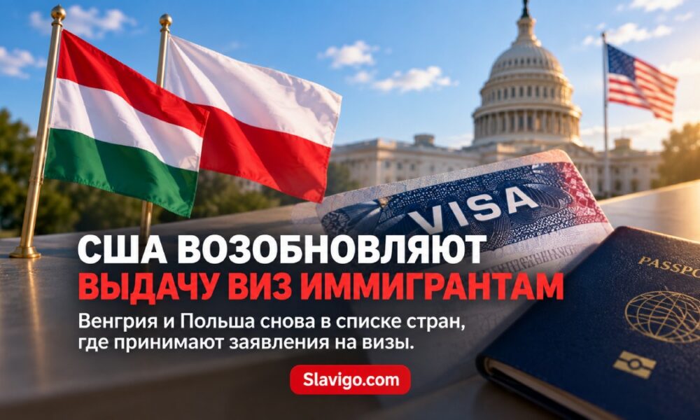 Возобновление обработки иммиграционных виз США в Польше и Венгрии