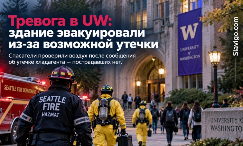 Здание University of Washington эвакуировали из-за возможной утечки хладагента