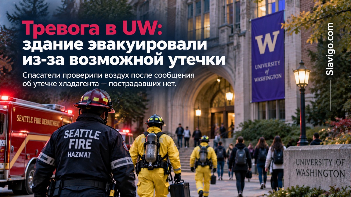 Здание University of Washington эвакуировали из-за возможной утечки хладагента