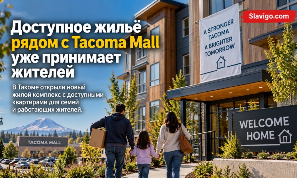 В Tacoma открылись 98 доступных квартир для семей с доходом до 60% от среднего