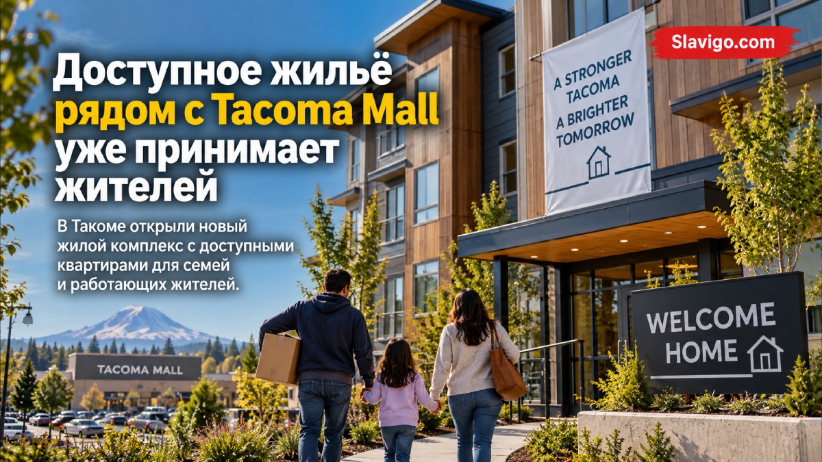В Tacoma открылись 98 доступных квартир для семей с доходом до 60% от среднего
