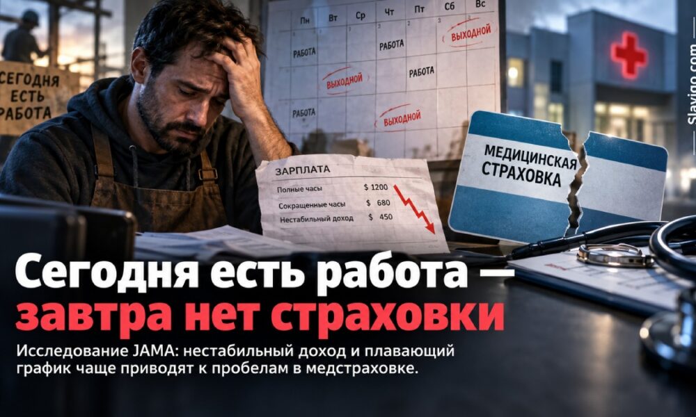 Нестабильный график работы связали с меньшей вероятностью страховки от работодателя в США